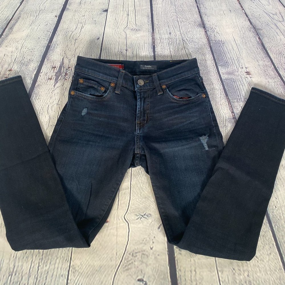 Red Engine Scorcher Super Skinny Distressed Jeans - Picture 5 of 8